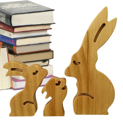 Holztierpuzzle für die Familie, Puzzle für Familien aus Holz | Holzpuzzle für Tierfamilien für die Heimdekoration, dekorative Kunstskulptur für Tierfamilien Holztierpuzzle für die Familie, Puzzle für Familien aus Holz | Holzpuzzle für Tierfamilien für die Heimdekoration, dekorative Kunstskulptur für Tierfamilien von Generic