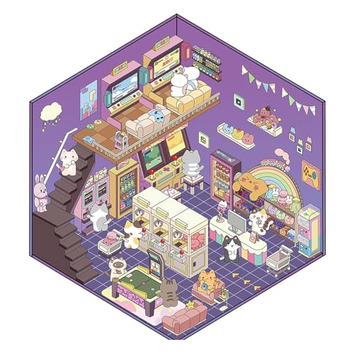 Home Sticker-Vista Miniatur-Aufkleber -Kreative Cartoon-Tier-Aufkleber, Feiertag, Geburtstag, Miniatur-Szene Aufkleber -4,61 x 5,04 Zoll Home Sticker-Vista Miniatur-Aufkleber -Kreative Cartoon-Tier-Aufkleber, Feiertag, Geburtstag, Miniatur-Szene Aufkleber -4,61 x 5,04 Zoll von Generic