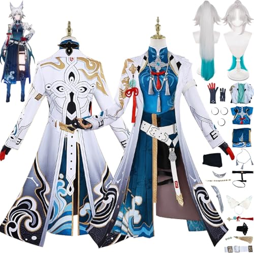 Honkai Star Rail Feixiao Cosplay Costume Outfit Game Character Uniform Complete Set Halloween Carnival Party Dress Up Suit with Wig Headpiece Ear Clip for Women Honkai Star Rail Feixiao Cosplay Costume Outfit Game Character Uniform Complete Set Halloween Carnival Party Dress Up Suit with Wig Headpiece Ear Clip for Women von Generic