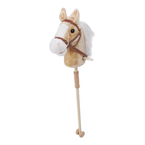 Horse Stick -Spielzeug, Zuverlässige Spielzeugpferdeköpfe Verbessert die Süßen Motorischen Fähigkeiten -Sound Effekt für für für das Innenraum Im Freien (Yellow) von Generic