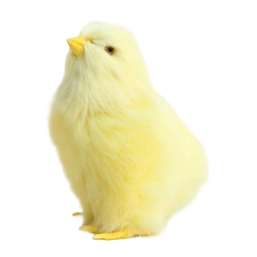 Hühnchen -Plüschpuppe - lebensechter Baby mit Küken gefülltem Tier, süßes pelziges Spielzeugmodell, Bildungstierfigur, Bauernvogel -Simulation Puppe | Osterkorb Geschenk, Klassenzimmerausstellung, von Generic