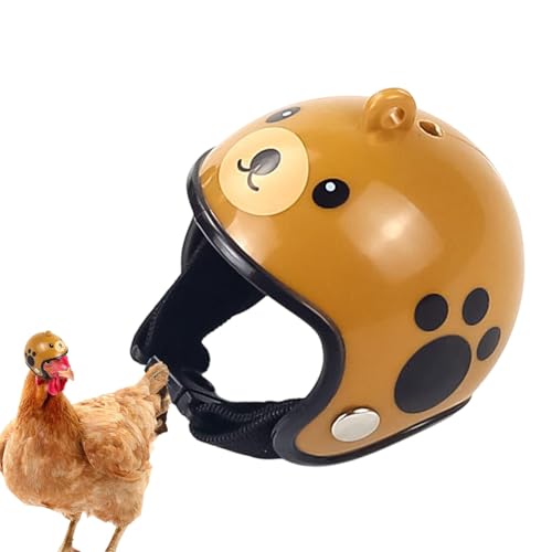 Hühnerhut - Hühnerhut, Hen Hut Mit Verstellbarem Gurt Hut Für Hühnchen Hühnhuhn Verstellbares Riemen Hühnerkopf Beschützer Lustiger Hühner Echtes Huhn Schütze Hühnerhut Entzückende Kostüm Neuheit Echt von Generic