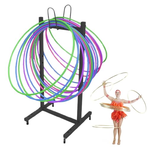 Hula-Hoop- Und Springseil-organizerwagen Mit Rädern, Aufbewahrungslösung Für Gymnastikreifen, Mobiler Sportgerätehalter Für Den Grundschulsport Hula-Hoop- Und Springseil-organizerwagen Mit Rädern, Aufbewahrungslösung Für Gymnastikreifen, Mobiler Sportgerätehalter Für Den Grundschulsport von Generic
