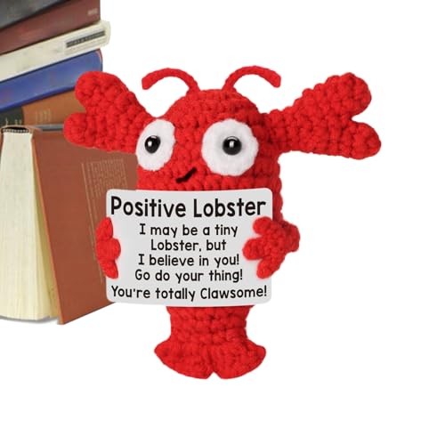 Hummer mit Haken, positiv, lustig, emotionale Puppen, Hummer | positive Tiere zum Häkeln, Spielzeug zur Förderung der Motivation für Kollegen, Lehrer, Freunde, Jugendliche Hummer mit Haken, positiv, lustig, emotionale Puppen, Hummer | positive Tiere zum Häkeln, Spielzeug zur Förderung der Motivation für Kollegen, Lehrer, Freunde, Jugendliche von Generic