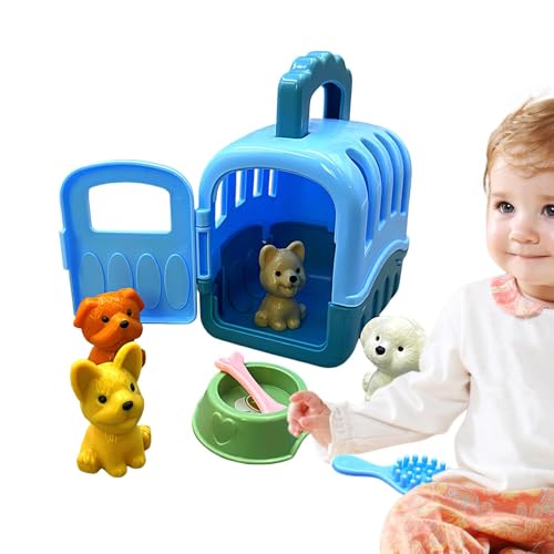 Hund vor, Spielzeug zu Spielen, 8pcs Hund Cage Touch Educational Play Set | Reisebegleiter MUSS-Have, TROP Role Spiel Spiel Hund Hundepflegespielzeug, Welpenträger Spielzeugspiel für und Mädche Hund vor, Spielzeug zu Spielen, 8pcs Hund Cage Touch Educational Play Set | Reisebegleiter MUSS-Have, TROP Role Spiel Spiel Hund Hundepflegespielzeug, Welpenträger Spielzeugspiel für und Mädche von Generic