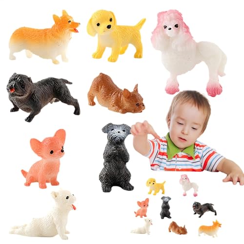 Hundefiguren für Kinder, kleine Hundefiguren, realistische Miniatur-Welpenfiguren, winziger Hund, 8 Stück – Hundespielzeug, Hundestatue, Lernspielzeug für Ostern, Tag Hundefiguren für Kinder, kleine Hundefiguren, realistische Miniatur-Welpenfiguren, winziger Hund, 8 Stück – Hundespielzeug, Hundestatue, Lernspielzeug für Ostern, Tag von Generic