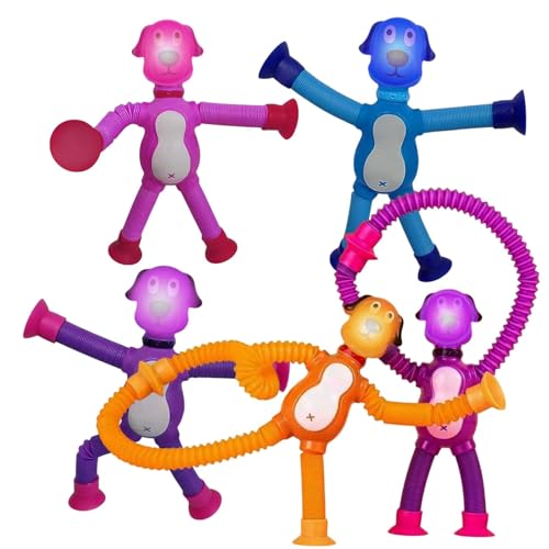 Hundepuppen-Röhre, Hunderohrspielzeug - 5x Tier Saugbecher Spielzeug - Tube Zappeln Spielzeug Für Hunde Teleskop Saugnapf Puppe Sensorische Tube Party Ist Günstig Für Kinder 3-5 Jahre Alte Schule Be Hundepuppen-Röhre, Hunderohrspielzeug - 5x Tier Saugbecher Spielzeug - Tube Zappeln Spielzeug Für Hunde Teleskop Saugnapf Puppe Sensorische Tube Party Ist Günstig Für Kinder 3-5 Jahre Alte Schule Be von Generic