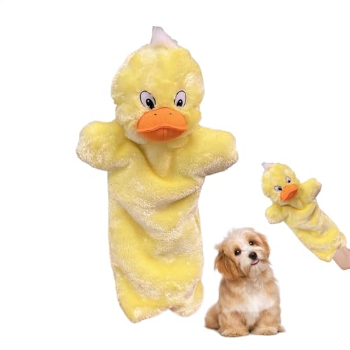 Hundespielzeugpuppen, Handpuppen Plüsch-Tierspielzeug, sichere interaktive Spielpuppe für Langeweile-Busting-Training und Bewegung von Generic