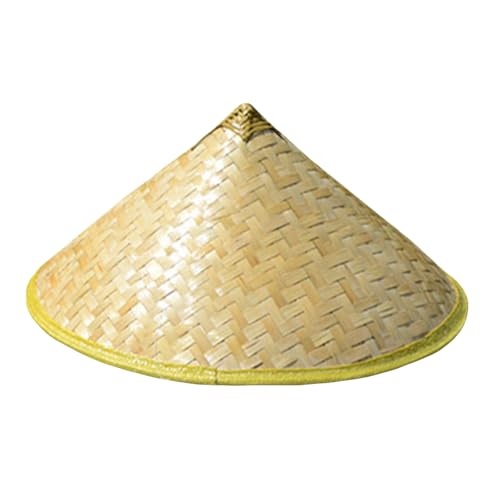 Hut Oriental, Chinesischer Hut, Reisbauer, aus Stroh, Karneval, Kostüm, Halloween Mottoparty Strohhut Bambushut Reisen, Angeln, Gartenarbeit Vietnamesischer (Beige) von Generic