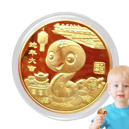 Individuelle Souvenirmünze 2025 - Glücksmünze aus Metall, kreative Glücksmünze - Mehrzweck-Sammelmünze für den Fes Individuelle Souvenirmünze 2025 - Glücksmünze aus Metall, kreative Glücksmünze - Mehrzweck-Sammelmünze für den Fes von Generic
