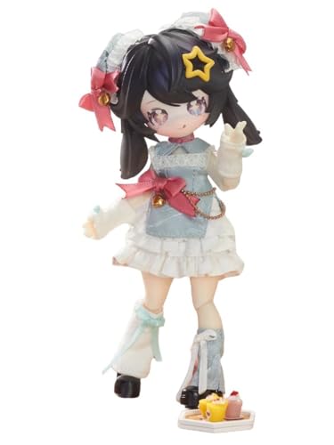 Inedible doll Serie Ob11 1/12 Bjd Puppe Geschenkfigur Spielzeug Süße Action Anime Figuren Puppen Spielzeug Überraschungsgeschenk(Black) von Generic