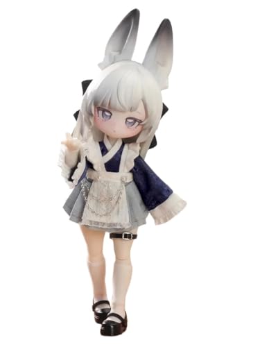 Inedible doll Serie Ob11 1/12 Bjd Puppe Geschenkfigur Spielzeug Süße Action Anime Figuren Puppen Spielzeug Überraschungsgeschenk(Gray) von Generic