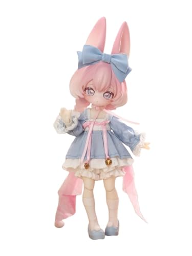 Inedible doll Serie Ob11 1/12 Bjd Puppe Geschenkfigur Spielzeug Süße Action Anime Figuren Puppen Spielzeug Überraschungsgeschenk(Pink) von Generic