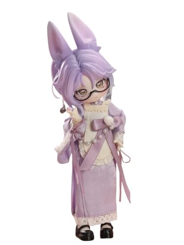 Inedible doll Serie Ob11 1/12 Bjd Puppe Geschenkfigur Spielzeug Süße Action Anime Figuren Puppen Spielzeug Überraschungsgeschenk(Purple) von Generic
