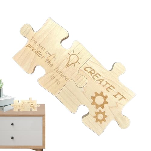 Inspirierende Tischdekorationen, Motivations-Tischaufsätze | Positives Puzzle, Schreibtisch- aus Holz, positive Motivations-Tischdekoration für Schlafzimmer, Arbeitsplatz, Zimmer Inspirierende Tischdekorationen, Motivations-Tischaufsätze | Positives Puzzle, Schreibtisch- aus Holz, positive Motivations-Tischdekoration für Schlafzimmer, Arbeitsplatz, Zimmer von Generic