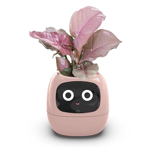 Intelligenter Blumentopf, intelligenter Roboter für Haustiere, interaktiver Begleiter mit Gestensteuerung, 7 Sensoren für einfache Pflanzenpflege, lustige Ausdrücke und von Generic