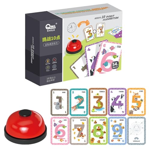 Interactive Make 10 Math Game – Challenging 10-Point Addition Activity for Children, Brain-Boosting Card Game for Homeschooling Early Education Tool for Boys and Girls Aged 3 and Up. von Generic