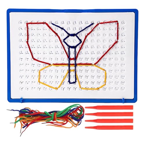 Interaktive Threading Board - Kinder Threading Board, Activity Board | Kinder -Sensorium, Feinmotorik -Spielzeug, Vorschulstickspielzeug für von Generic