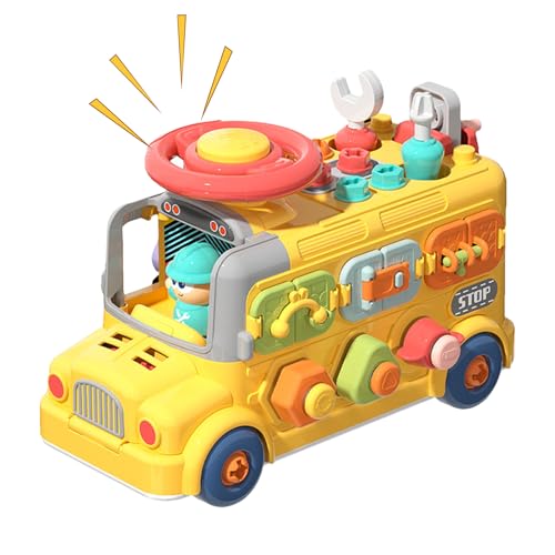 Interaktiver Aktivitätswürfel in Form eines Busses – Würfel für sensorische Aktivitäten für Kleinkinder, entwickelt Feinmotorik und kognitive Entwicklung | Tragbares Lernspielzeug für zu Hause Interaktiver Aktivitätswürfel in Form eines Busses – Würfel für sensorische Aktivitäten für Kleinkinder, entwickelt Feinmotorik und kognitive Entwicklung | Tragbares Lernspielzeug für zu Hause von Generic