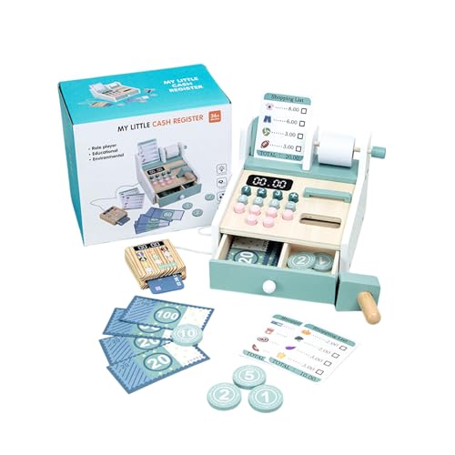 Interaktives Einkaufsrollenspielregister - Holz -Top -Checkout -Maschine, Kinder Rollenspiel Store Register | Spielen Interaktives Einkaufsrollenspielregister - Holz -Top -Checkout -Maschine, Kinder Rollenspiel Store Register | Spielen von Generic