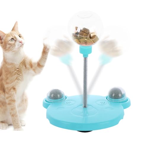 Interaktives Katzenspielzeug - Verteilerrolle, Futter-Rotationsball | Mentale Anreicherung Zubehör, Futterstimulationsgerät für neugierige Haustiere während M Interaktives Katzenspielzeug - Verteilerrolle, Futter-Rotationsball | Mentale Anreicherung Zubehör, Futterstimulationsgerät für neugierige Haustiere während M von Generic