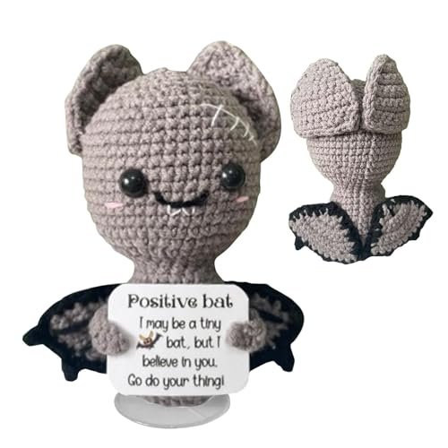Interessante Mit Einer Positiven Karte -Positive Lebenskartoffel, Positive Karte Kug Nadel -Knitch -Tier | Halloween -Kabelpuppe Positive Karte Mit Positiver Kart von Generic
