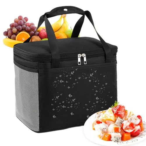 Isoliertes Einkaufstasche - Leckdicht isolierte Wiederverwendung - Mögliche isolierte Taschen - Thermal -Lunchbox für Frauen und Männer - Isolierte Lunchbeutel für den Arbeitsplatz Pik - Nick Wanderun von Generic