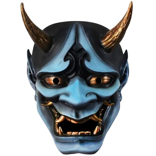 Japanische Halloween-Party-Kostüm-Requisiten, Halloween, japanische Rollenspiele, Harz, Bühnen-Performance-Requisiten, Party-Dekoration Vzm441 (Sky Blue, 27 * 21 * 16cm) von Generic