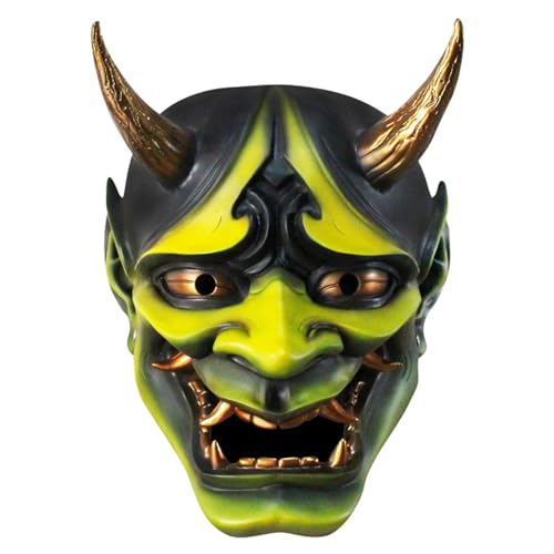 Japanische Halloween-Party-Kostüm-Requisiten, Halloween, japanische Rollenspiele, Harz, Bühnen-Performance-Requisiten, Party-Dekoration Vzm441 (Yellow, 27 * 21 * 16cm) von Generic