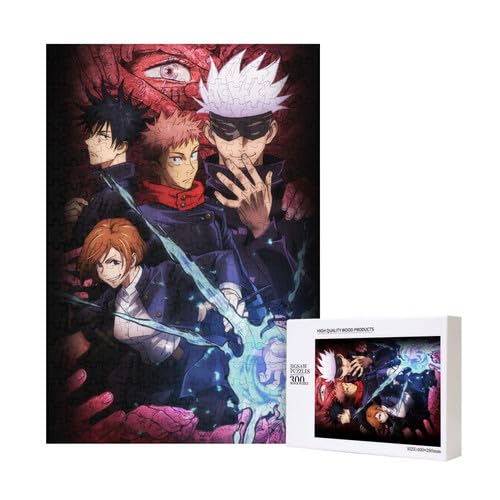 Japanisches Anime Gojo Satoru Holz Jigsaw Puzzles für Adult,JJK Pappel Material 300 Stücke Puzzles Puzzles Japanisches Anime Gojo Satoru Holz Jigsaw Puzzles für Adult,JJK Pappel Material 300 Stücke Puzzles Puzzles von Generic