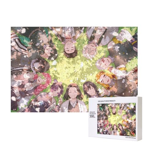 Japanisches Anime Tanjirou,Nezuko und Nine Hashira Holz Puzzles für Erwachsene,Pappel Material 300 Stücke Puzzles Puzzles Japanisches Anime Tanjirou,Nezuko und Nine Hashira Holz Puzzles für Erwachsene,Pappel Material 300 Stücke Puzzles Puzzles von Generic