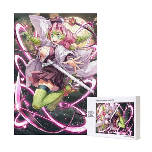 Japanisches Anime Tanjirou,Nezuko und Nine Hashira Holz Puzzles für Erwachsene,Pappel Material 300 Stücke Puzzles Puzzles von Generic