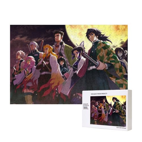 Japanisches Anime Tanjirou,Nezuko und Nine Hashira Holz Puzzles für Erwachsene,Pappel Material 300 Stücke Puzzles Puzzles Japanisches Anime Tanjirou,Nezuko und Nine Hashira Holz Puzzles für Erwachsene,Pappel Material 300 Stücke Puzzles Puzzles von Generic