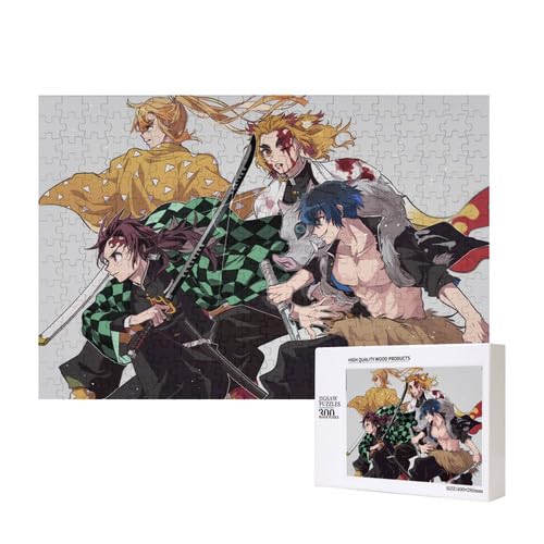 Japanisches Anime Tanjirou,Nezuko und Nine Hashira Holz Puzzles für Erwachsene,Pappel Material 300 Stücke Puzzles Puzzles Japanisches Anime Tanjirou,Nezuko und Nine Hashira Holz Puzzles für Erwachsene,Pappel Material 300 Stücke Puzzles Puzzles von Generic