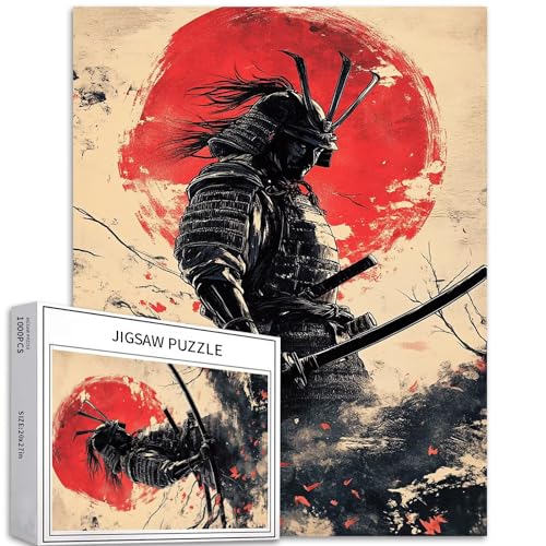 Japanisches Samurai-Shogun 1000-teiliges Puzzle für Erwachsene, traditioneller japanischer Stil, Kunstpuzzle, anspruchsvolle Familienaktivitäten, buntes Bastelpuzzle für Heimdekoration, Geschenke, 50 Japanisches Samurai-Shogun 1000-teiliges Puzzle für Erwachsene, traditioneller japanischer Stil, Kunstpuzzle, anspruchsvolle Familienaktivitäten, buntes Bastelpuzzle für Heimdekoration, Geschenke, 50 von Generic