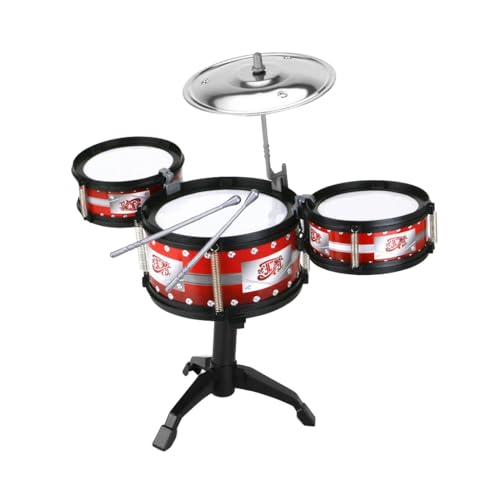 Trommel Schlagzeug Set für Anfänger, Musikinstrumente Kinder Simulations Trommelspielzeug, Trommel für Kinder ab 3 Jahr, 5 Trommelschlegel Trommel Schlagzeug Set für Anfänger, Musikinstrumente Kinder Simulations Trommelspielzeug, Trommel für Kinder ab 3 Jahr, 5 Trommelschlegel von Generic
