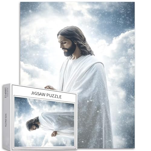 Jesus was Clothed in Clothes as White as Snow 1000 Piece Jigsaw Puzzles for Adults Challenging Family Activity Games Colorful DIY Craft Puzzle for Home Decor Gifts 27×20 Inches Jesus was Clothed in Clothes as White as Snow 1000 Piece Jigsaw Puzzles for Adults Challenging Family Activity Games Colorful DIY Craft Puzzle for Home Decor Gifts 27×20 Inches von Generic