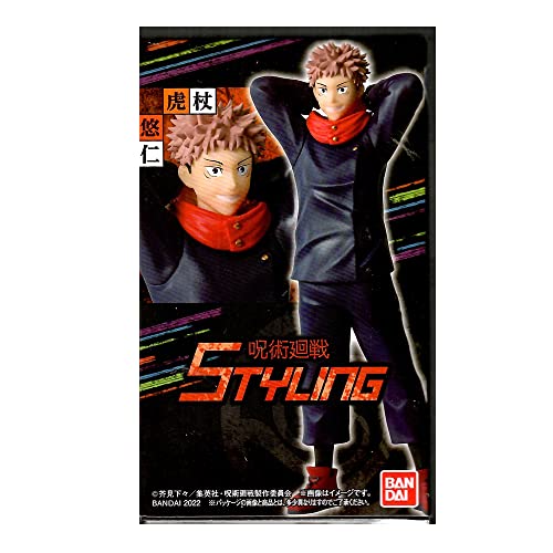 Jujutsu Kaisen Yuji Itadori Styling Figur Pvc Shokugan Bandai Original von Generic