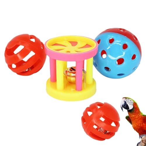 Kachtzeugezzeugball für Vögel, Spielzeug für Papageien | ABS-BissfeistEdeseSedesbigs Tays, hängende Anhänger mit einer Glocke, Spielzeug mit Federlicht, Trainingsball Kachtzeugezzeugball für Vögel, Spielzeug für Papageien | ABS-BissfeistEdeseSedesbigs Tays, hängende Anhänger mit einer Glocke, Spielzeug mit Federlicht, Trainingsball von Generic