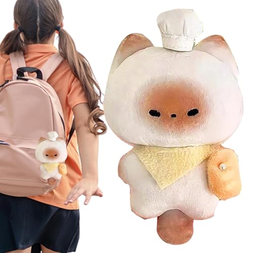 Kätzchen-Plüschtiere, mit Dampf gefüllte Katzenpuppe, süßer Plüschanhänger in Form eines Katzenbrots, 11,9 cm, für Geburtstage, Feiertage Kätzchen-Plüschtiere, mit Dampf gefüllte Katzenpuppe, süßer Plüschanhänger in Form eines Katzenbrots, 11,9 cm, für Geburtstage, Feiertage von Generic