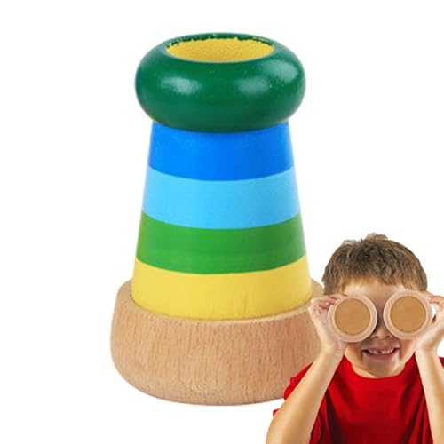 Kaleidoskop, drehbar, Kaleidoskop aus Naturholz, Lernspielzeug Kaleidoskop | Rotierendes Kaleidoskop-Spielzeug mit 3D-Motiv, handgefertigtes Kaleidoskop aus Holz, Beobachtungsspielzeug für von Generic