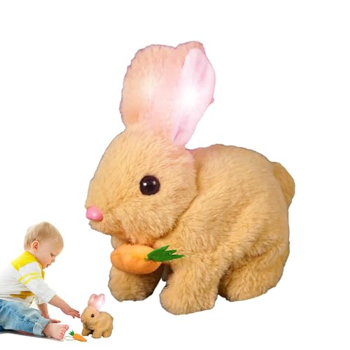 Kaninchen-Spielzeug für Kinder, realistisches Kaninchen, Hüpfen, Kaninchen, realistische gefüllte Tiere, Springen, Kontraktion der Nase, bewegliche Ohren, Springen Robotertier Kaninchen-Spielzeug für Kinder, realistisches Kaninchen, Hüpfen, Kaninchen, realistische gefüllte Tiere, Springen, Kontraktion der Nase, bewegliche Ohren, Springen Robotertier von Generic