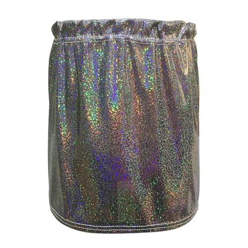 Karneval KinderkostüM Rock Kinder Urlaub Party Color Blocking Tutu Karneval Tanz Performance Rock Poncho Cheerleader Pailletten Faltenrock Mädchen Carnival Rock Dress Up (Black, 110) von Generic
