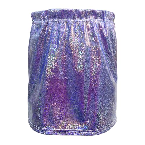 Karneval KinderkostüM Rock Kinder Urlaub Party Color Blocking Tutu Karneval Tanz Performance Rock Poncho Cheerleader Pailletten Faltenrock Mädchen Carnival Rock Dress Up (Blue, 120) von Generic
