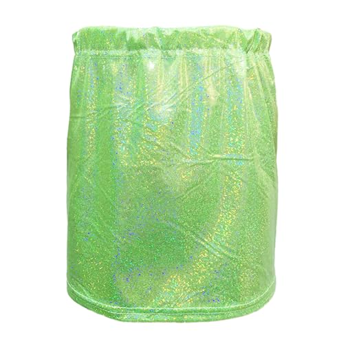 Karneval KinderkostüM Rock Kinder Urlaub Party Color Blocking Tutu Karneval Tanz Performance Rock Poncho Cheerleader Pailletten Faltenrock Mädchen Carnival Rock Dress Up (Green, 110) von Generic