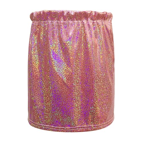 Karneval KinderkostüM Rock Kinder Urlaub Party Color Blocking Tutu Karneval Tanz Performance Rock Poncho Cheerleader Pailletten Faltenrock Mädchen Carnival Rock Dress Up (Red, 140) von Generic