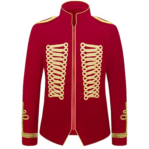 Karneval Kostüm Herren Napoleon Gothic Mantel mit Goldener Mittelalter Kleidung Palastkostüm im Europäischen Stil Performance Uniform Militärkleid mit Intarsien Herren-Mäntel Karneval Fasching Karneval Kostüm Herren Napoleon Gothic Mantel mit Goldener Mittelalter Kleidung Palastkostüm im Europäischen Stil Performance Uniform Militärkleid mit Intarsien Herren-Mäntel Karneval Fasching von Generic