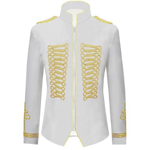 Karneval Kostüm Herren Napoleon Gothic Mantel mit Goldener Mittelalter Kleidung Palastkostüm im Europäischen Stil Performance Uniform Militärkleid mit Intarsien Herren-Mäntel Karneval Fasching Karneval Kostüm Herren Napoleon Gothic Mantel mit Goldener Mittelalter Kleidung Palastkostüm im Europäischen Stil Performance Uniform Militärkleid mit Intarsien Herren-Mäntel Karneval Fasching von Generic