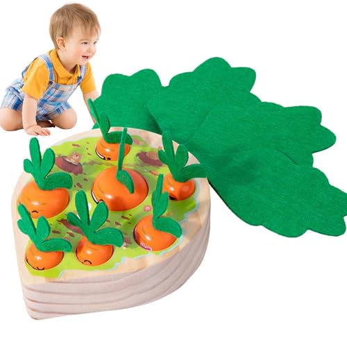 Karotten-Feinmotorikspielzeug, Karottenernte-Set, Holzspielzeug für Feinmotorik für kleine Babys, kreatives Sortierspielzeug für lustige Formen Karotten-Feinmotorikspielzeug, Karottenernte-Set, Holzspielzeug für Feinmotorik für kleine Babys, kreatives Sortierspielzeug für lustige Formen von Generic