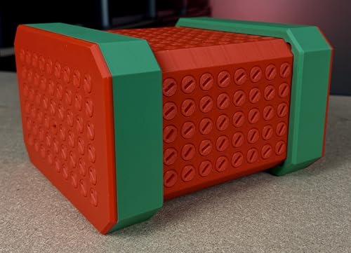 Kartenhalter Puzzlebox mit 666 Schrauben zum Lösen - Ärgerlichste Geschenkkartenbox ideal für Geburtstag oder Weihnachten - 5 Schraubarten erhältlich (Schwarzblau) von Generic